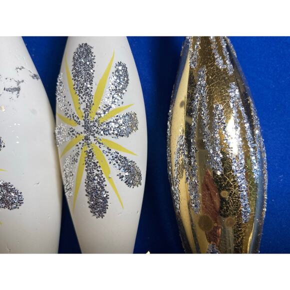 VTG Christmas Tree Ornaments Imperial Collection Sears Teardrop Shape - Picture 5 of 10